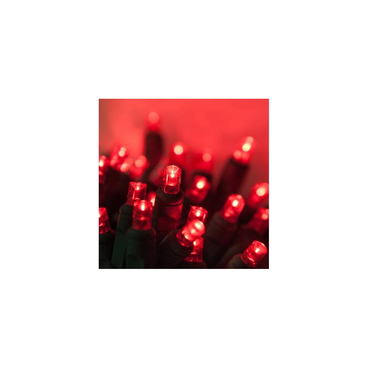 Lampki choinkowe LED czerwone